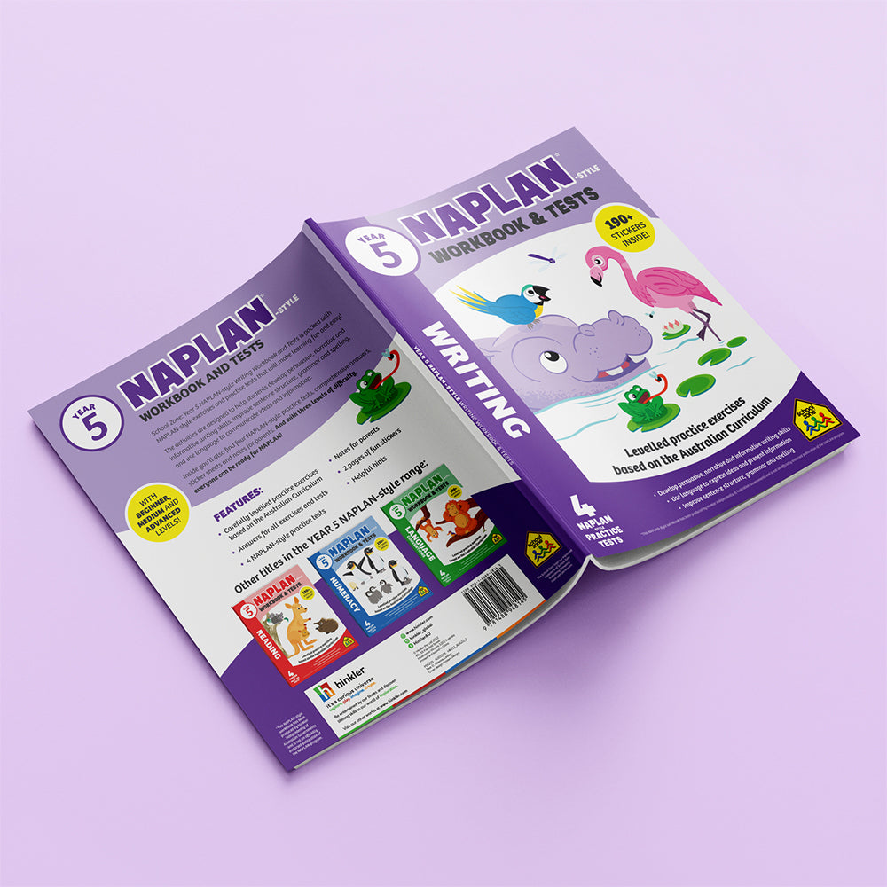 School Zone Year 5 Naplan*-style Writing Workbook and Tests Kids Book 9y+