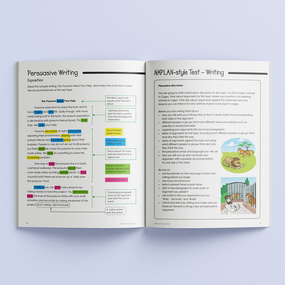 School Zone Year 5 Naplan*-style Practice Tests Kids Study Book 9y+