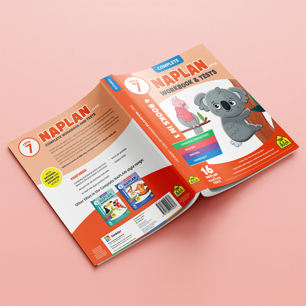 School Zone Year 7 Naplan*-style Complete Workbook and Tests Kids Book 10y+