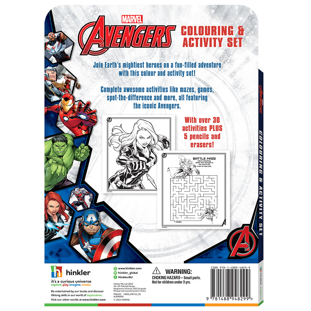 Kaleidoscope The Avengers Colouring & Activity Set Kids 3y+