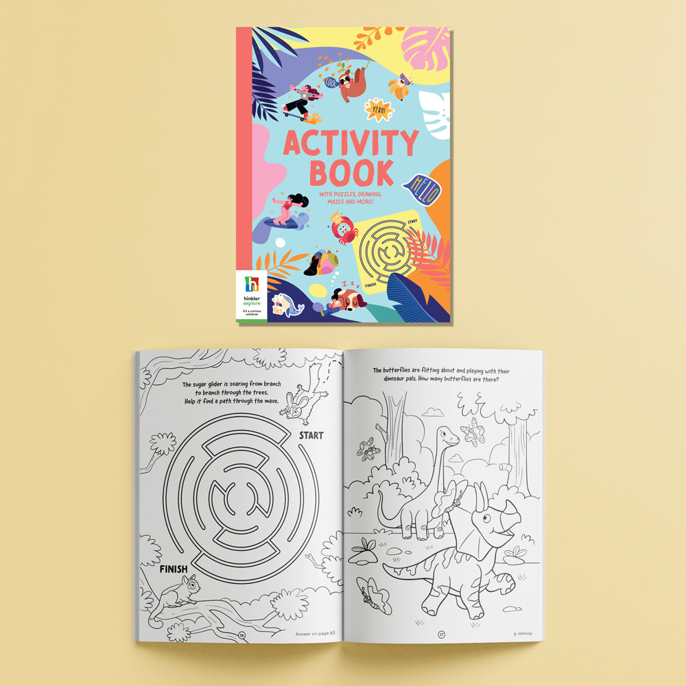 Elevate Ready Jet Set Go Travel Kit Activity Book Kids 5-10y