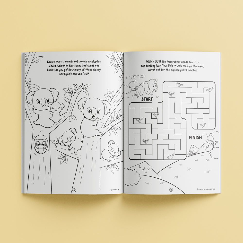 Elevate Ready Jet Set Go Travel Kit Activity Book Kids 5-10y