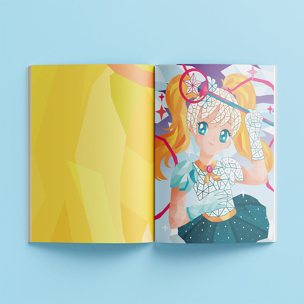 Kaleidoscope Sticker Mosaics Manga Sticker Art Book