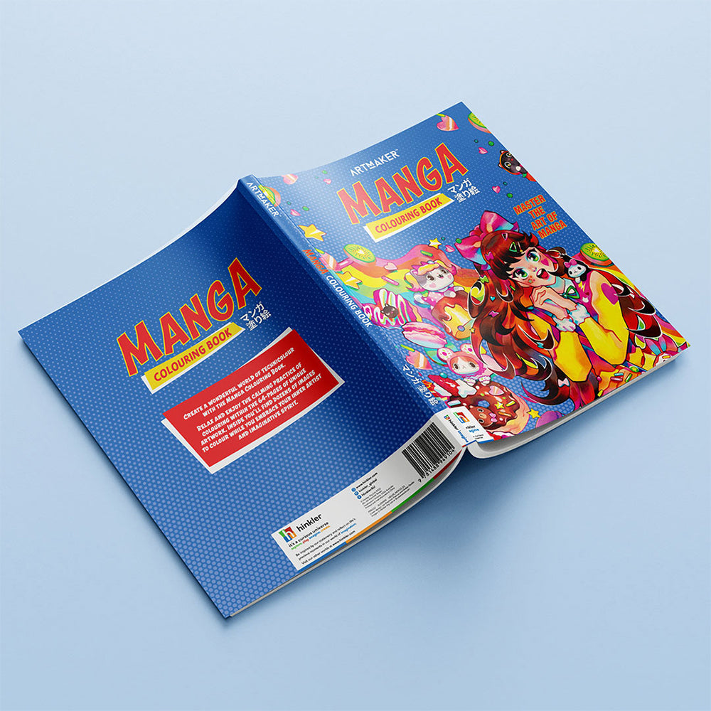Art Maker Manga Colouring Book Adult Activity Book