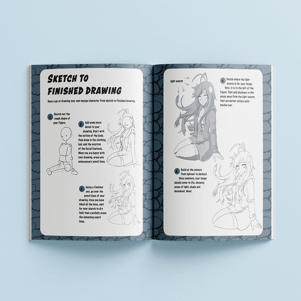 Art Maker Manga Sketching Book Adult Activity Book