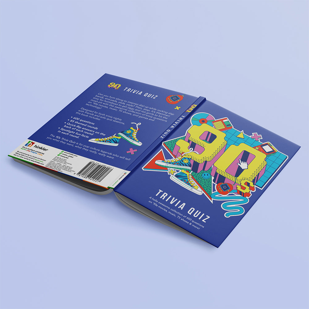 Hinkler Explore 90s Trivia Quiz Pop Culture Trivia Question Book