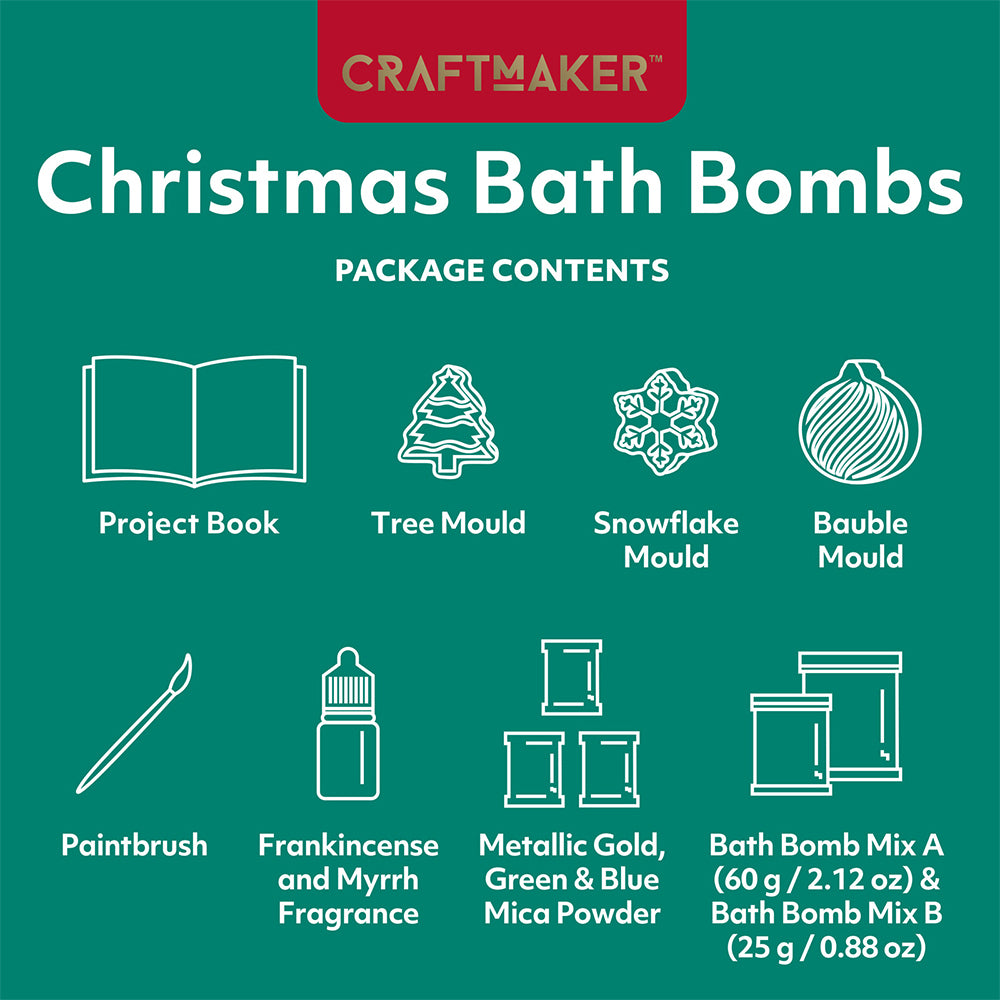 Craft Maker Christmas Bath Bombs Craft Activity Kit