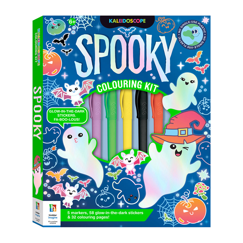Kaleidoscope Spooky Colouring Kit Kids/Children Activity Pad 6-12y