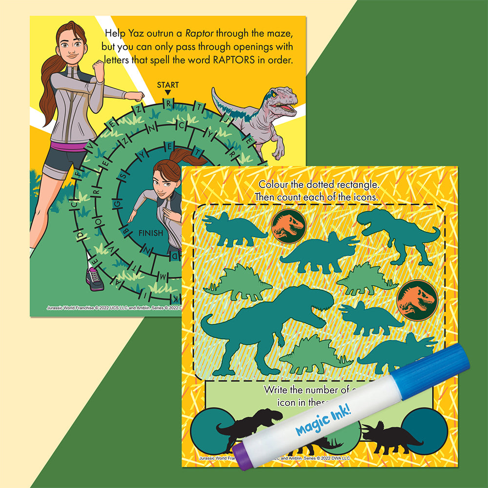 Inkredibles Jurassic World Camp Cretaceous Magic Ink Activity Kit 3y+