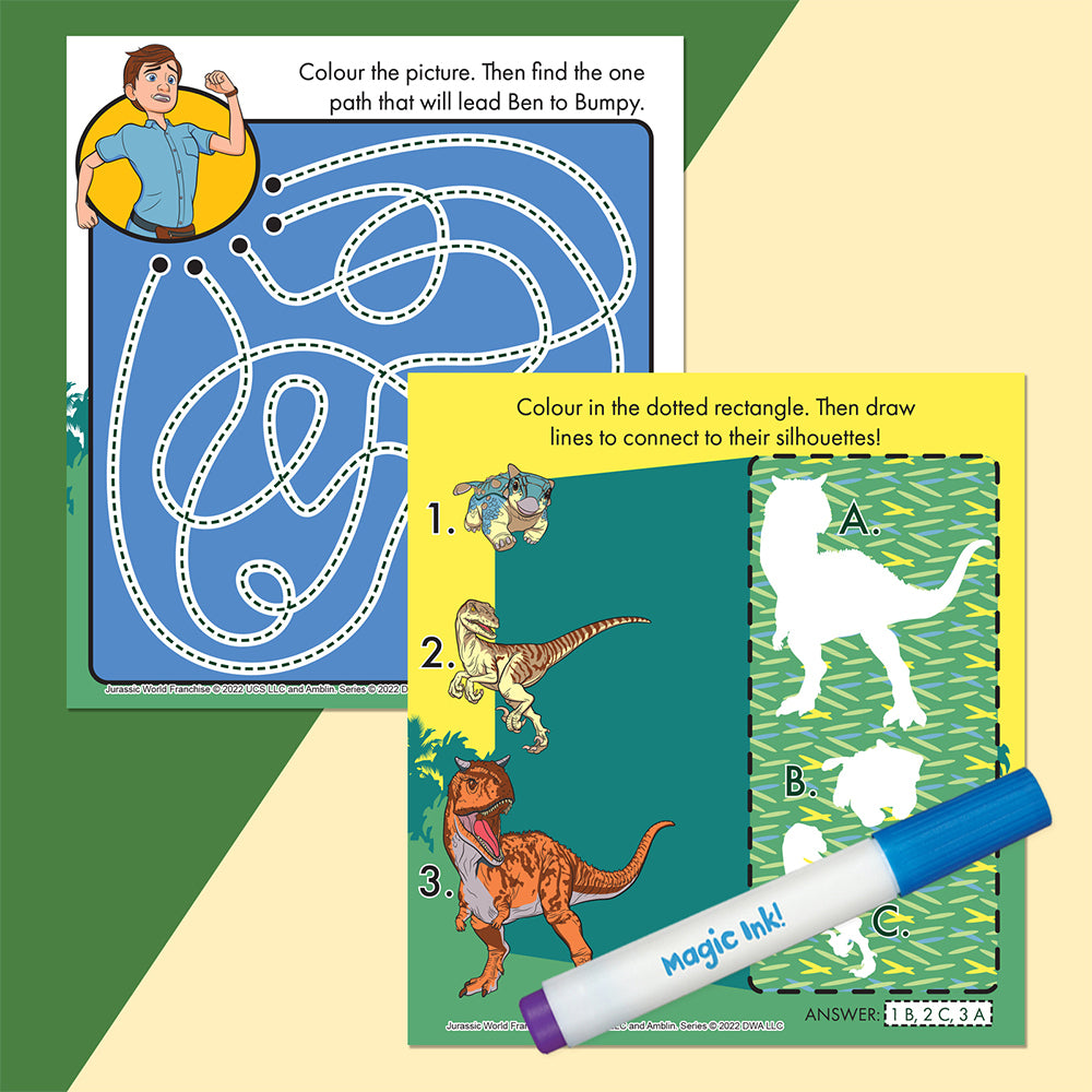 Inkredibles Jurassic World Camp Cretaceous Magic Ink Activity Kit 3y+