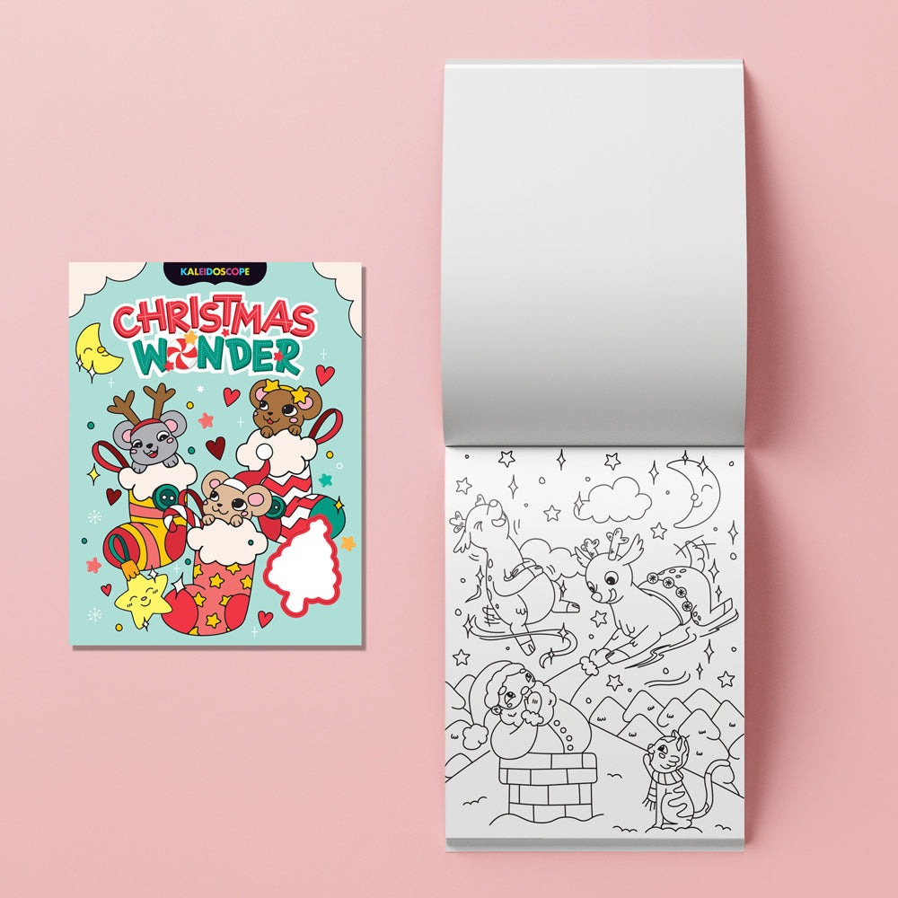 Kaleidoscope Christmas Wonder Colouring Kit Kids 6-8y