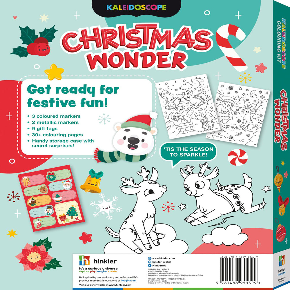 Kaleidoscope Christmas Wonder Colouring Kit Kids 6-8y