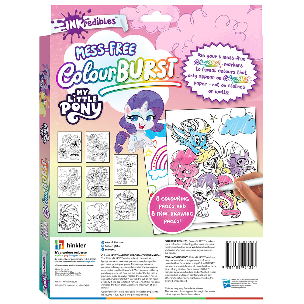 Inkredibles Colour Burst My Little Pony Colouring Activity Kit 3y+