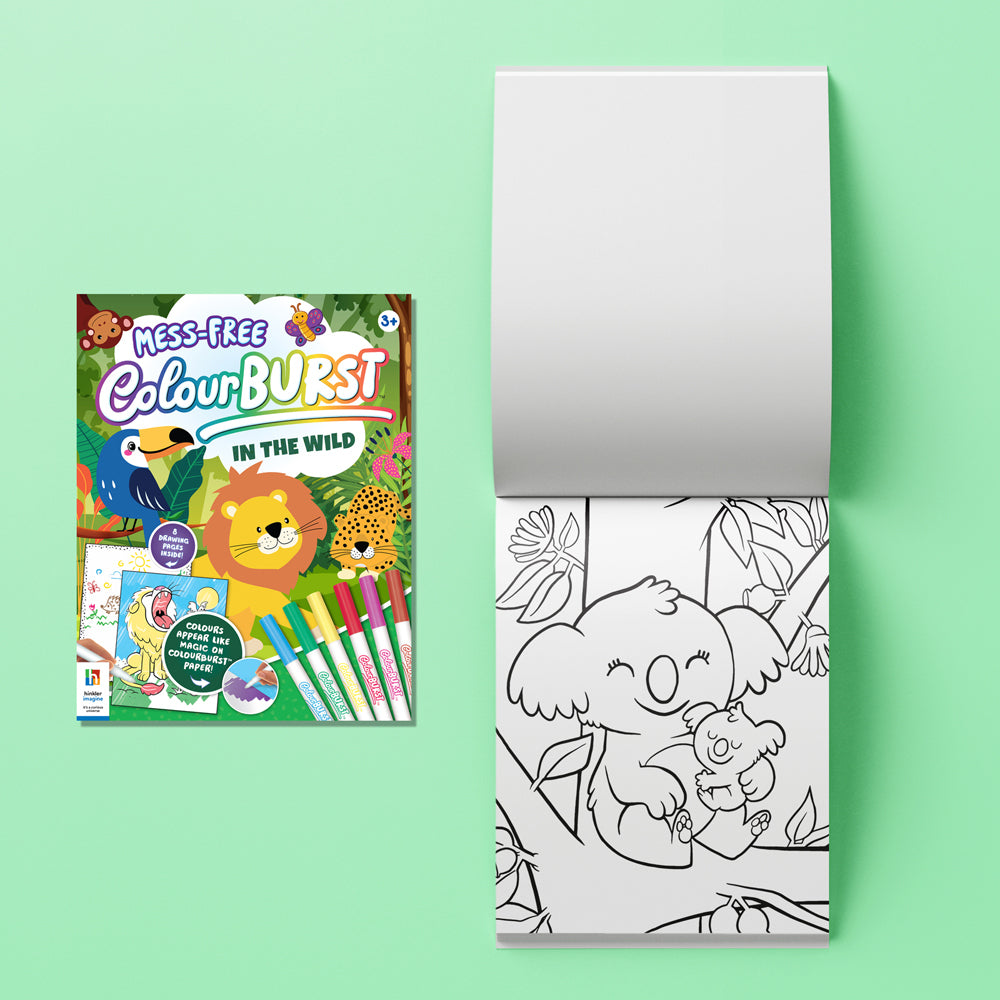 Inkredibles Mess Free Colour Burst In the Wild Activity Book Kids 3+