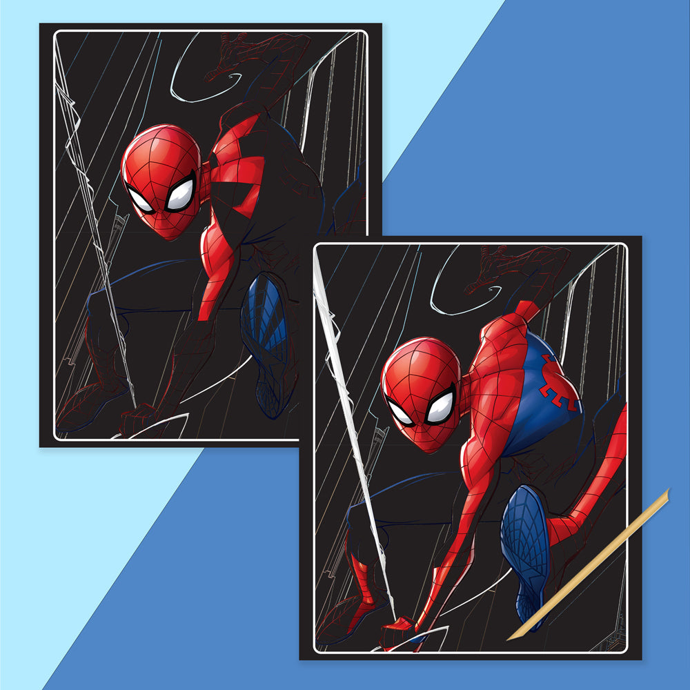 Kaleidoscope Scratch Surprise Spider-Man Kids Activity Book 3-6y