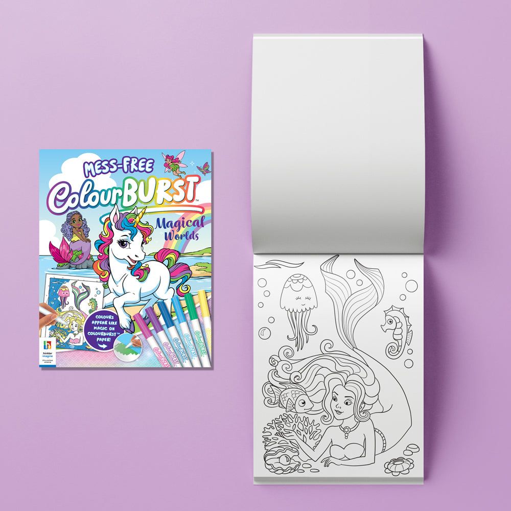Inkredibles Colour Burst Magical Worlds Kids Colouring Kit 3y+