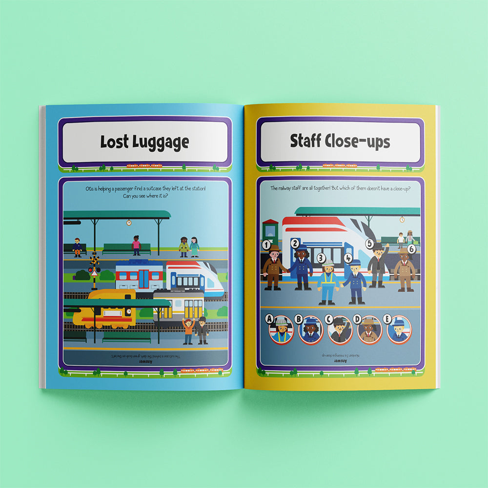 Wonderfull Pull Back & Go: Trains Colouring Activity Set
