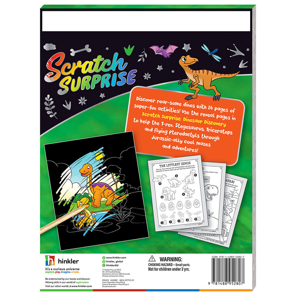 Kaleidoscope Scratch Surprise Dinosaur Discovery Activity Book 3y+