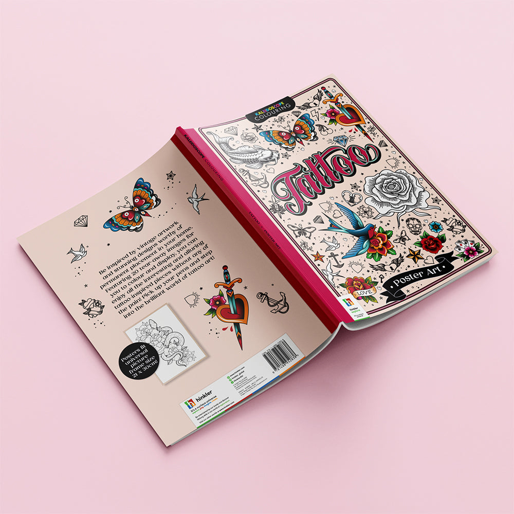 Kaleidoscope Poster Art Tattoo Art Kids/Childrens Art/Craft Book 8y+