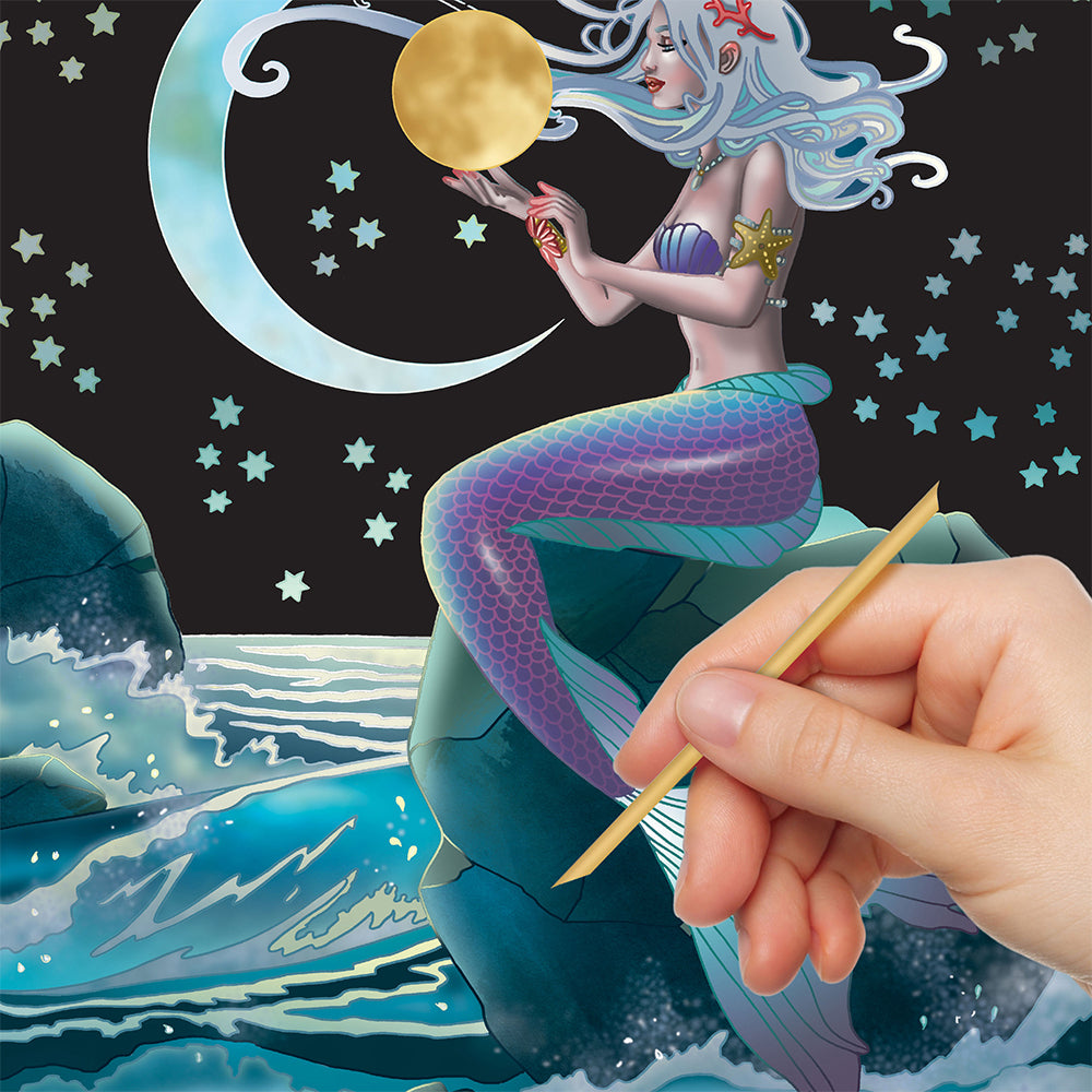 Art Maker Picture Etch Moon Magic Colouring Activity Book