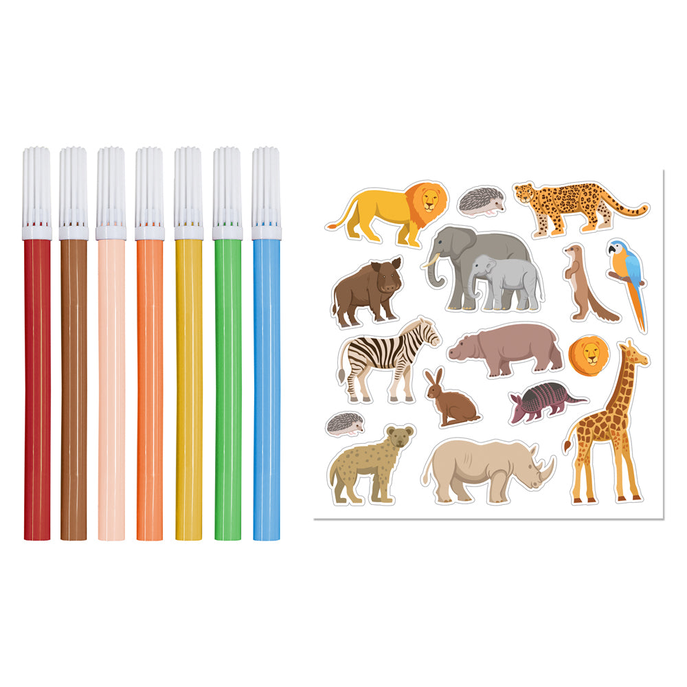 Kaleidoscope Colouring Kit African Adventure Kids Activity Book 6-12y