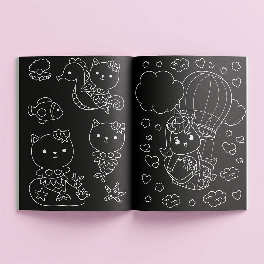 Kaleidoscope Sticker Colouring Neon Dreams Colouring Book 6y+