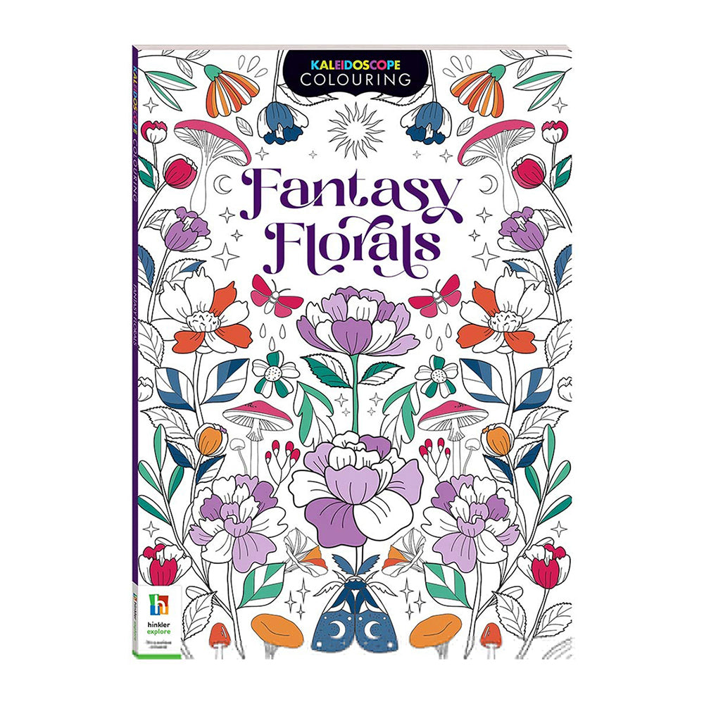 Kaleidoscope Colouring Fantasy Florals Adult Colouring Book