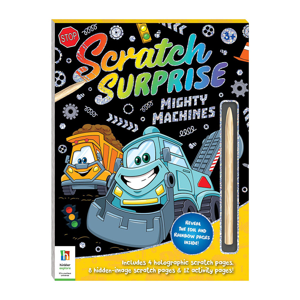 Kaleidoscope Scratch Surprise Mighty Machines Activity Book 3y+