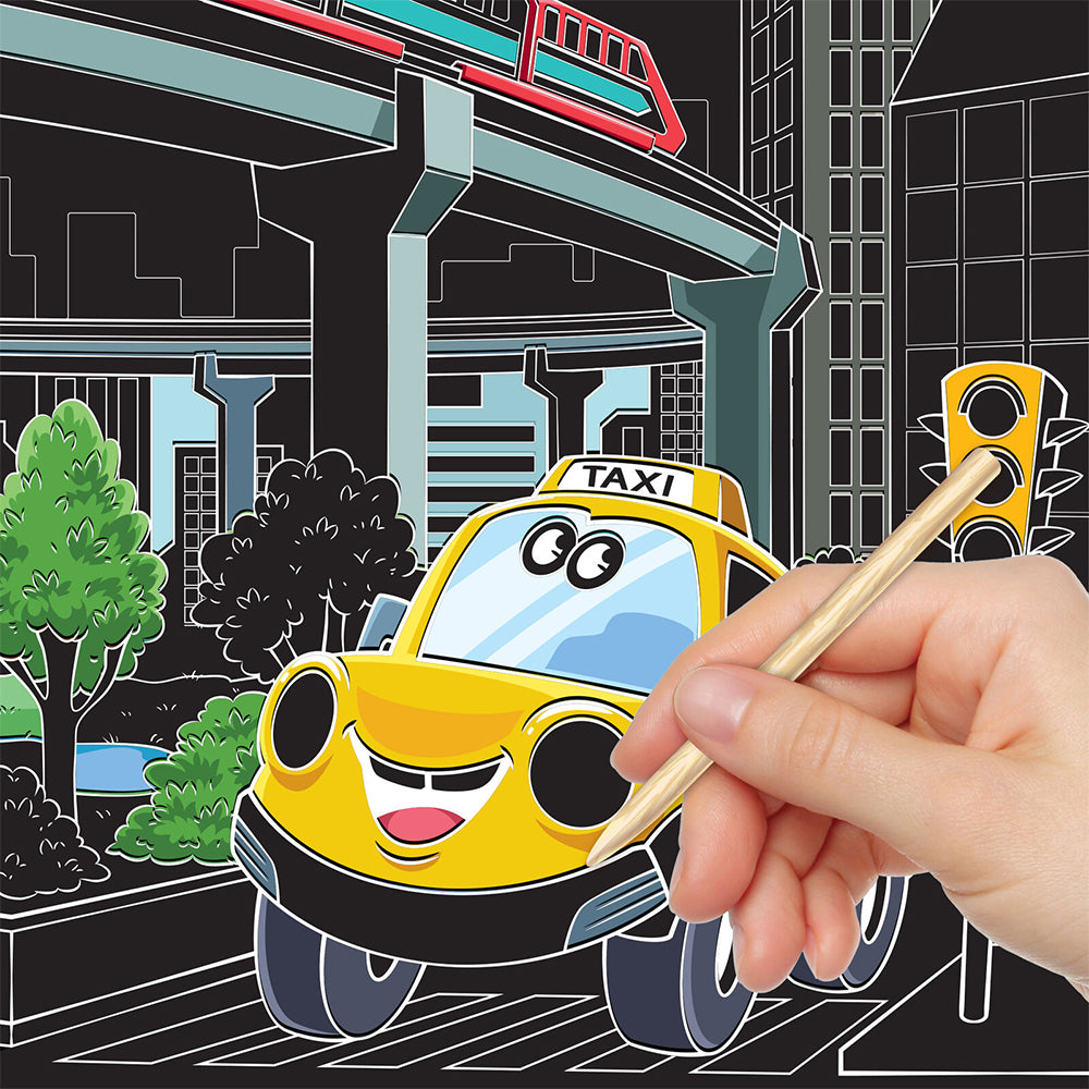 Kaleidoscope Scratch Surprise Mighty Machines Activity Book 3y+