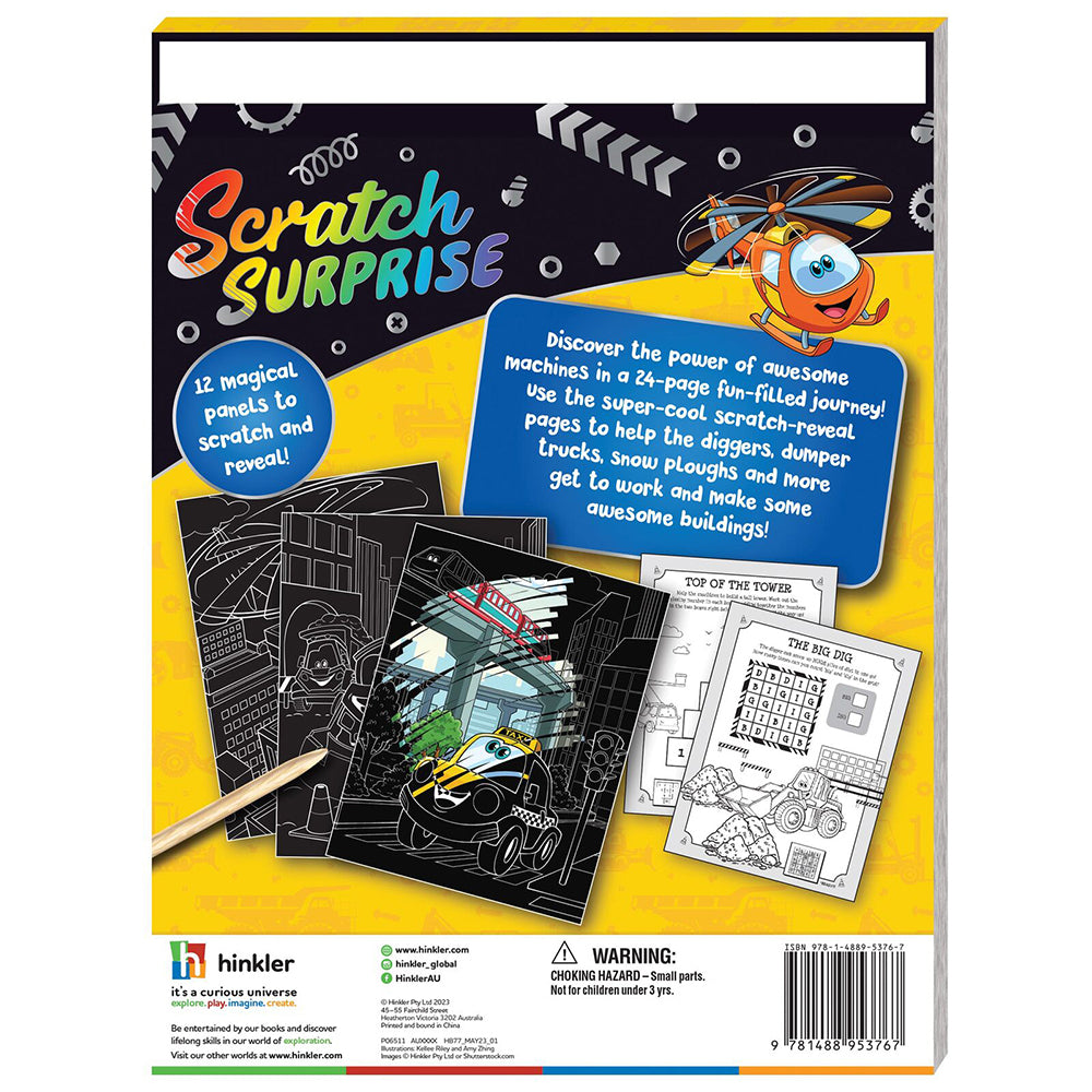 Kaleidoscope Scratch Surprise Mighty Machines Activity Book 3y+
