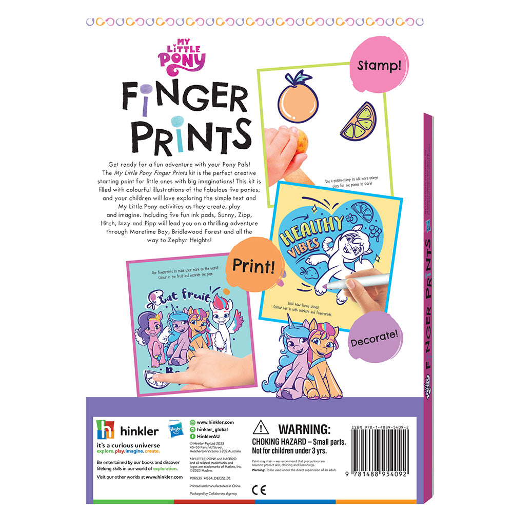 Kaleidoscope My Little Pony Finger Prints Kids Book 3y+