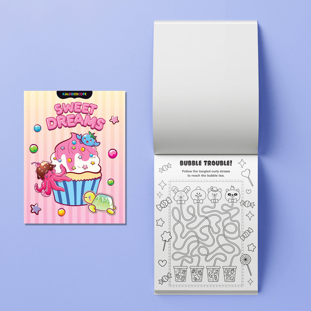 Kaleidoscope Kids Colouring Kit Sugar Rush w/Markers/Stickers