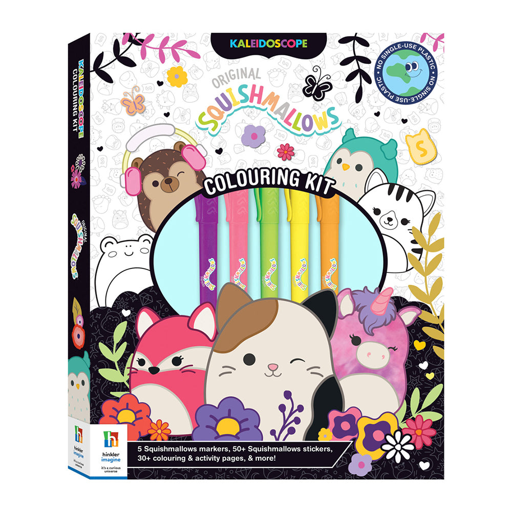 Kaleidoscope Kids Colouring Kit Squishmallows w/Markers/Stickers