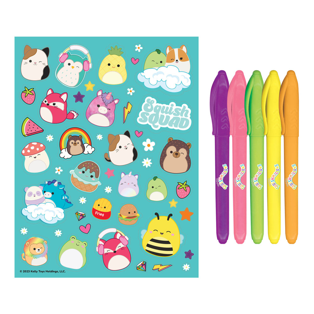 Kaleidoscope Kids Colouring Kit Squishmallows w/Markers/Stickers