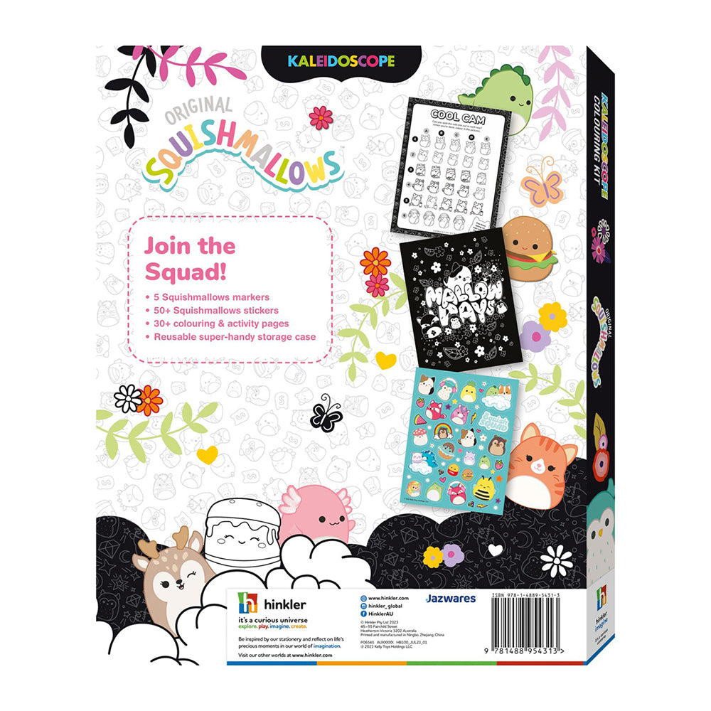 Kaleidoscope Kids Colouring Kit Squishmallows w/Markers/Stickers