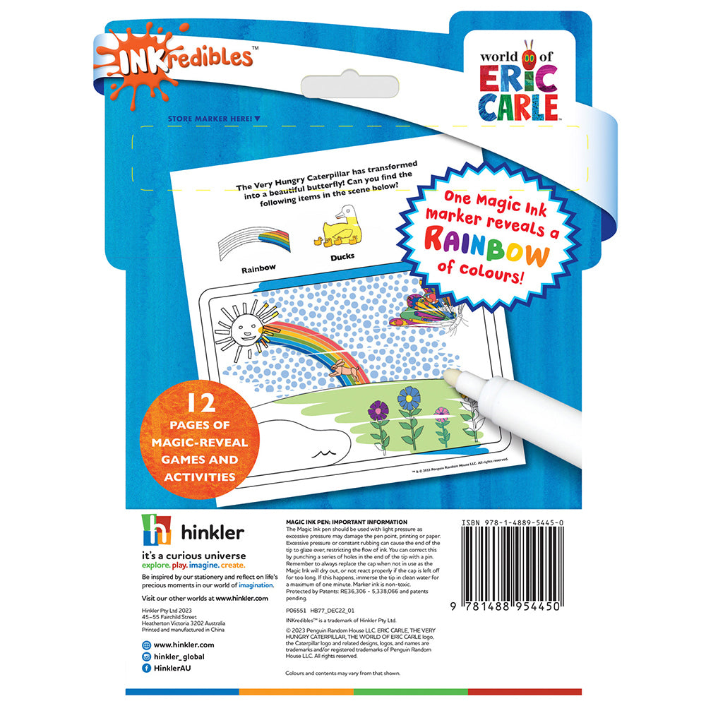 Inkredibles The Very Hungry Caterpillar Magic Ink Activity Kit 3y+