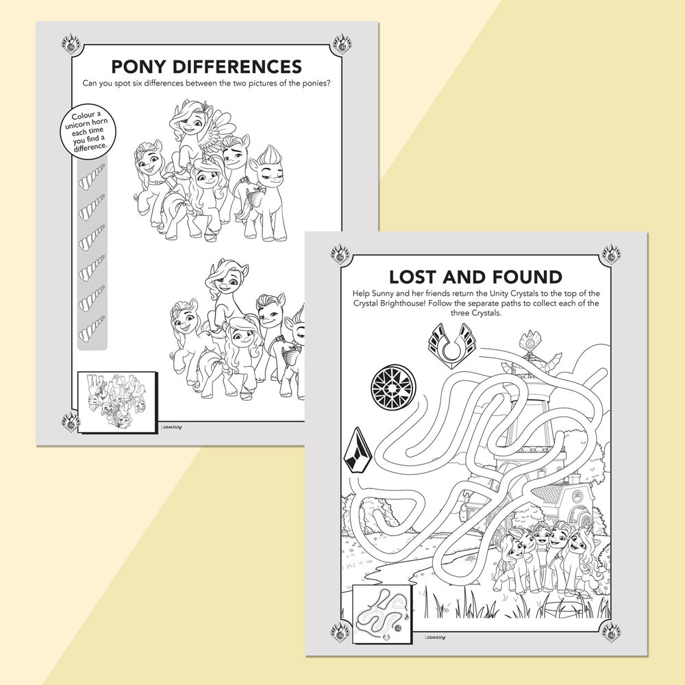 My Little Pony Scratch Surprise Reveal Activity Book Kids 3y+