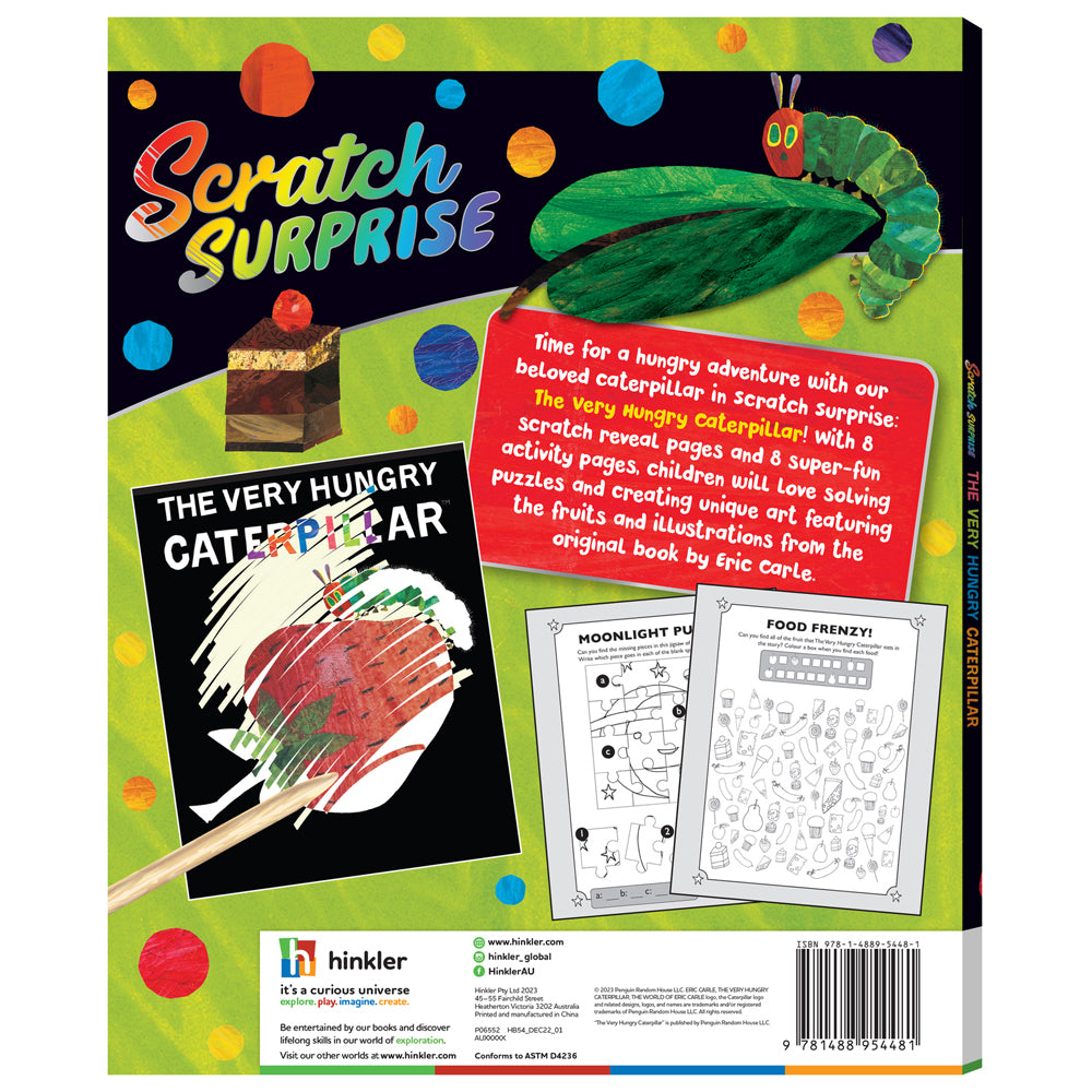 Puzzlebilities Scratch Surprise The Very Hungry Caterpillar Book 3y+