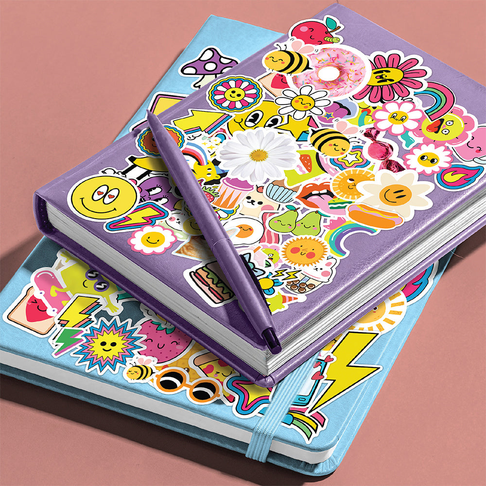Kaleidoscope Sticker Bomb Hello Happy Kids Activity Book 6y+
