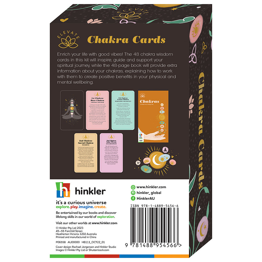 Elevate Chakra Cards Wellness Vibes Cards And Book Kit