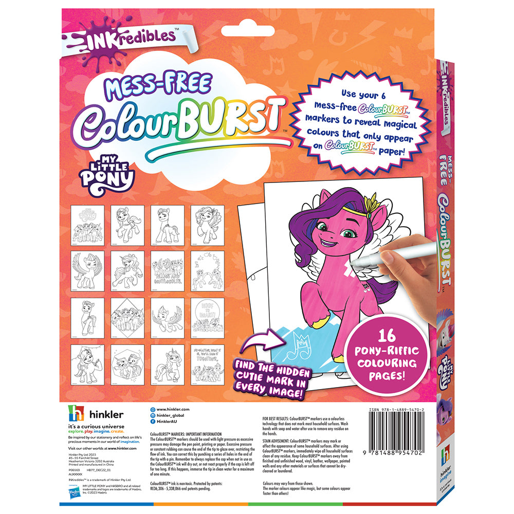 Inkredibles Colour Burst My Little Pony New Gen Colouring Kit 3y+