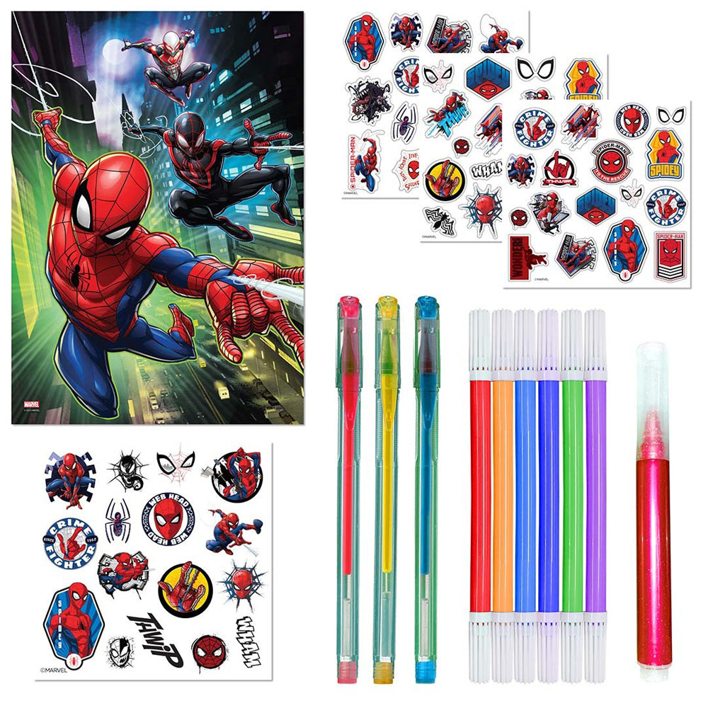 Bookoli Kids Super Spider-Man 64-Page Colouring & Activity Kit