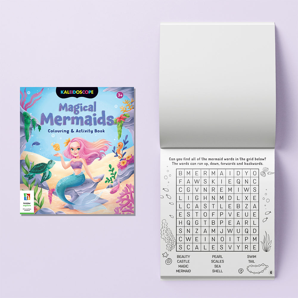 Kaleidoscope Magical Mermaids Colouring & Activity Set Kids Book 8y+