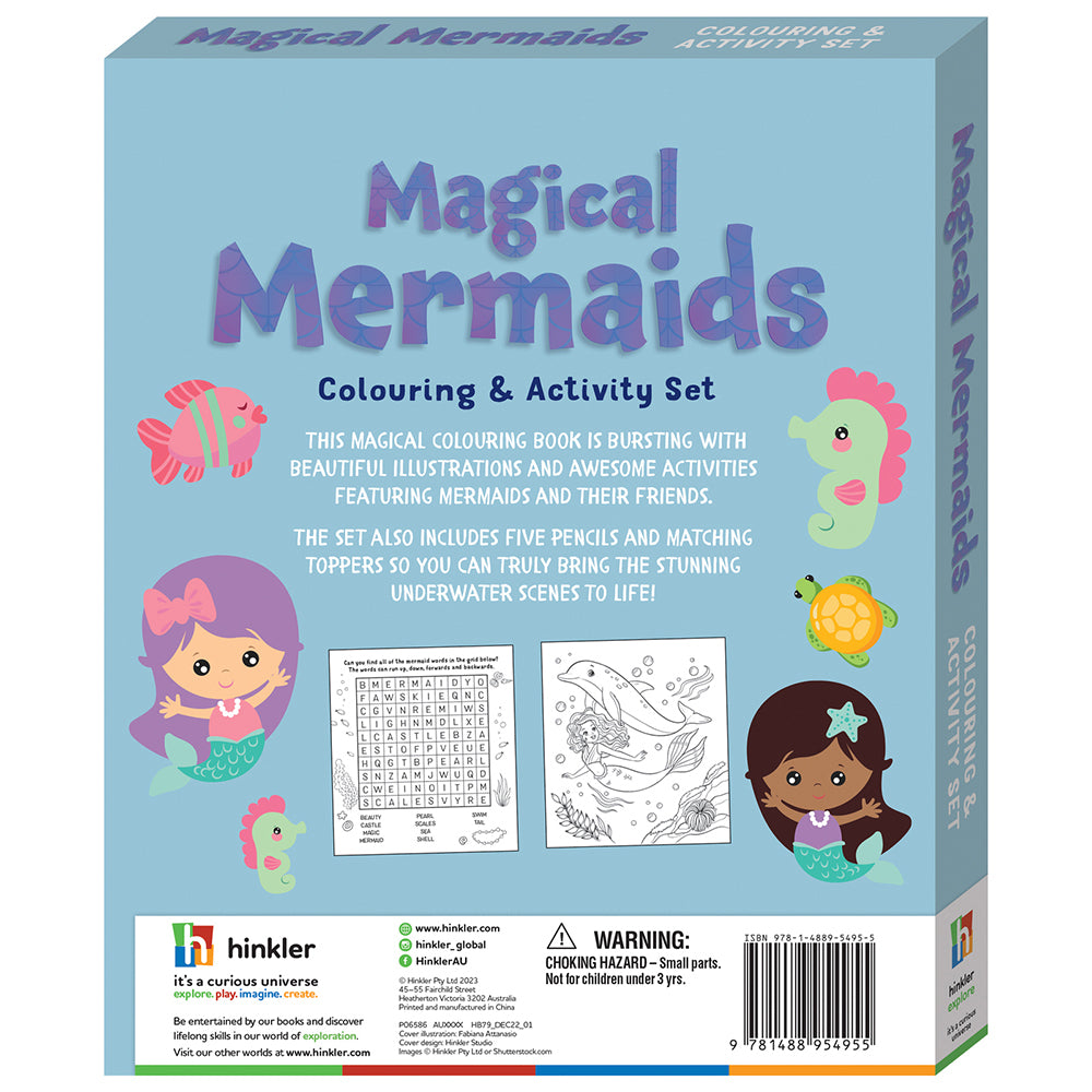 Kaleidoscope Magical Mermaids Colouring & Activity Set Kids Book 8y+