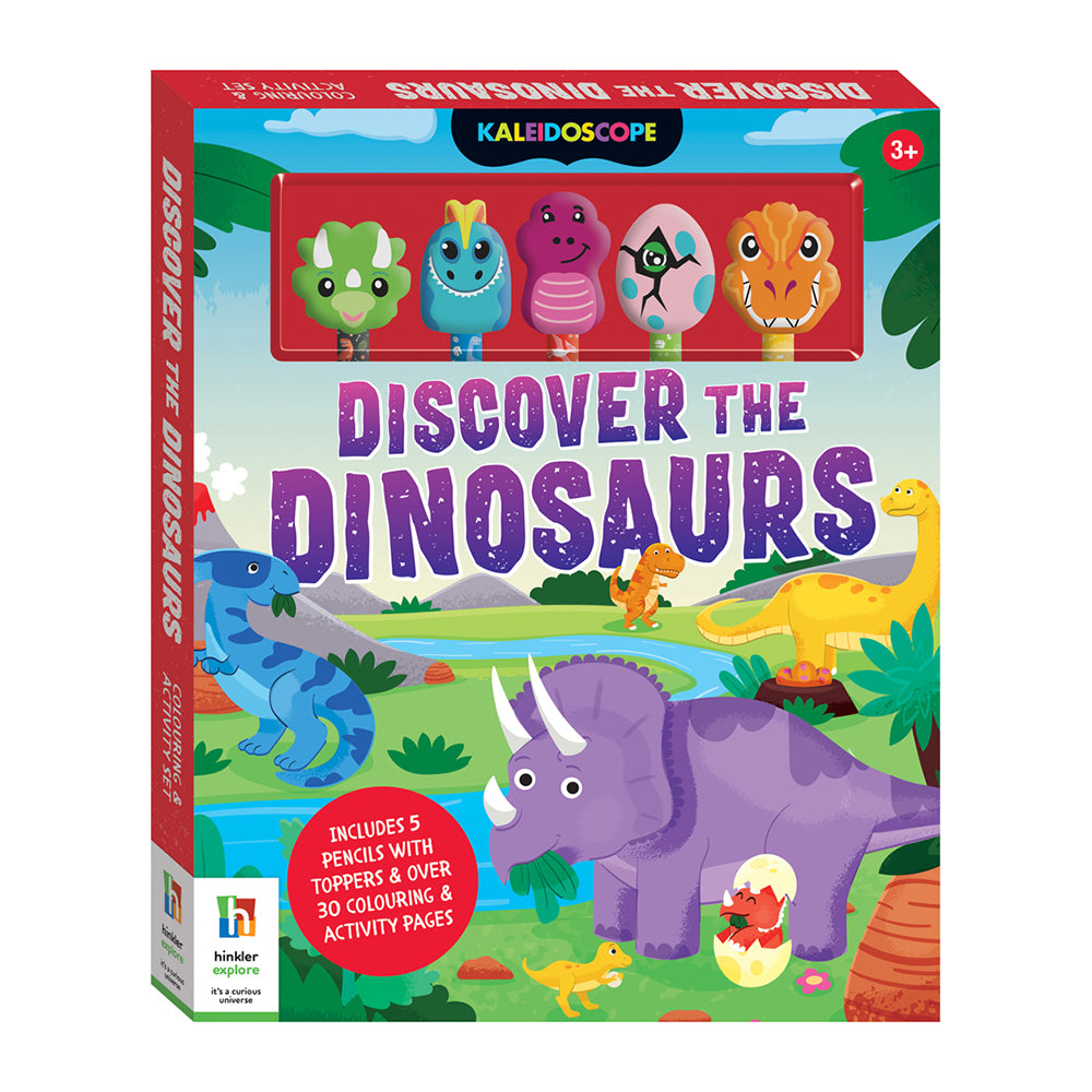 Kaleidoscope Discover the Dinosaurs Kids Colouring & Activity Set