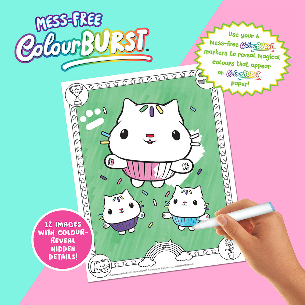 Inkredibles Colour Burst Gabby's Dollhouse Colouring Activity Kit 8y+