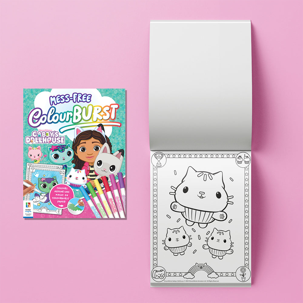 Inkredibles Colour Burst Gabby's Dollhouse Colouring Activity Kit 8y+