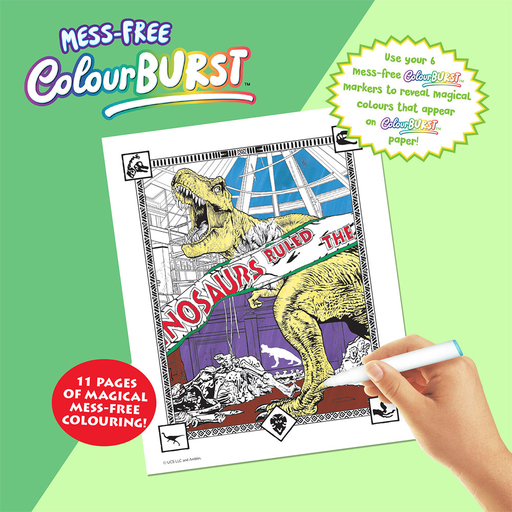Inkredibles Colour Burst Jurassic Park Colouring Activity Kit 8y+