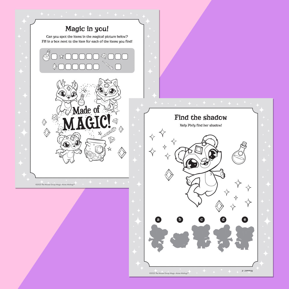 Hinkler Magic Mixies Mixlings Scratch Surprise Activity Book Kids 3+