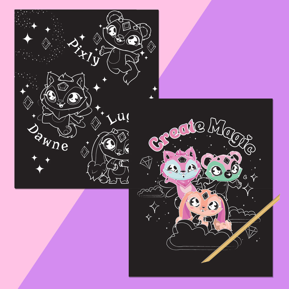 Hinkler Magic Mixies Mixlings Scratch Surprise Activity Book Kids 3+